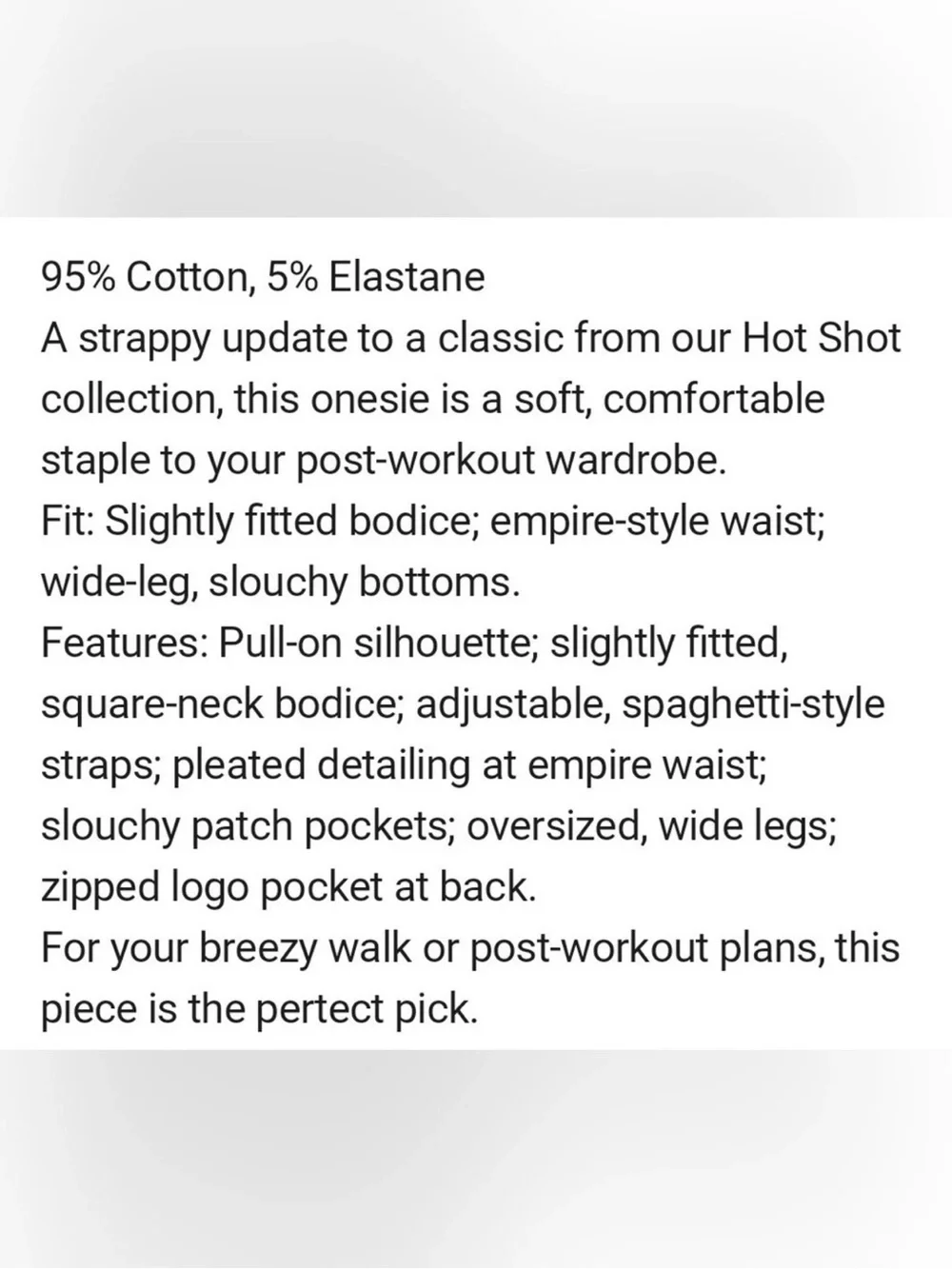 FP Movement Hot Shot Strappy Onesie In Light Cobalt size MEDIUM